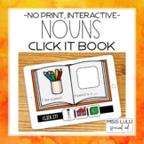 Nouns Click It Book {No Print} Distance Learning