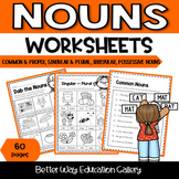 Common and Proper Nouns Worksheet, Possessive Pronouns, Si