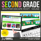 Nouns Escape Room Printable & Digital Activity 2nd Grade