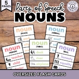 Nouns Flash Cards, Parts of Speech Charts, Noun Posters, G