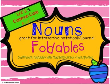 Preview of Nouns Foldables-Interactive Notebook