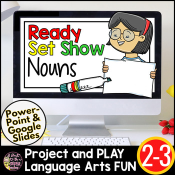 Preview of Nouns Game | Common and Proper | Singular and Plural | Nouns Review Activity