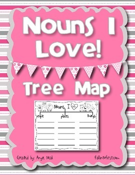 Preview of Nouns I LOVE - Tree Map