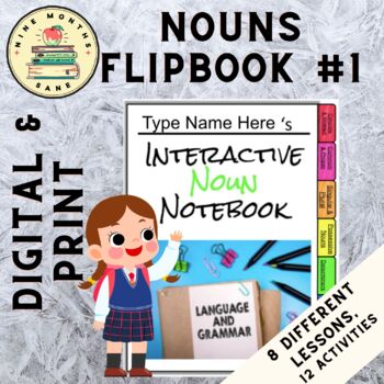 Preview of Nouns Interactive Flipbook #1