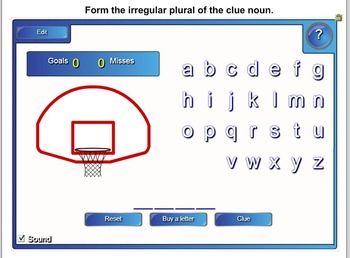 Preview of Nouns – Irregular Plurals Exercise for Smartboard
