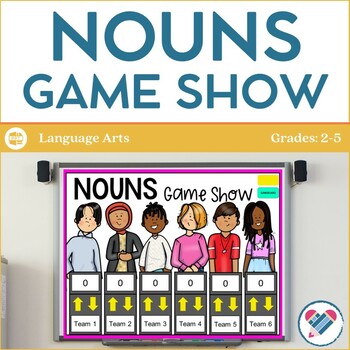 Preview of Nouns Jeopardy-Style Review Game Show