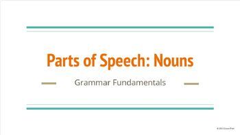 Preview of Nouns: Lesson and Activities
