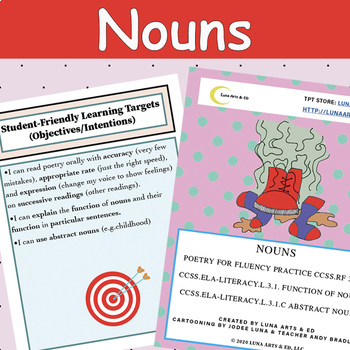 Preview of Nouns Lessons and Activities