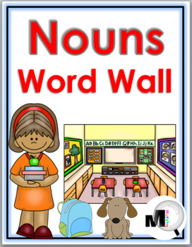 Preview of Nouns List 144 Nouns Word Wall with Pictures