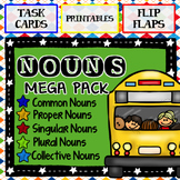 Nouns Mega Pack:  Task Cards, Printables, and Flip Flaps
