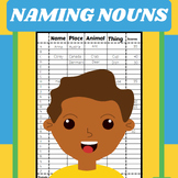 Build Vocabulary of Nouns - NAME PLACE ANIMAL THING Game -