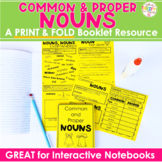 Nouns "No Cut" Interactive Notebook: Common and Proper Nouns