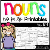 Nouns No Prep Worksheets