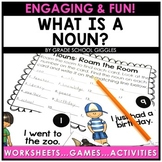 What Is A Noun? Identifying Nouns Coloring Activity, Sort,