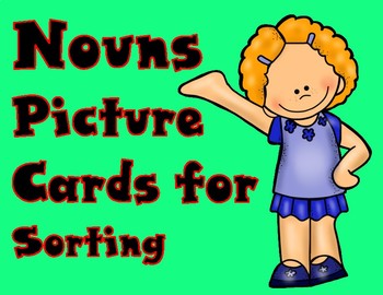Preview of Nouns Picture Cards for Centers