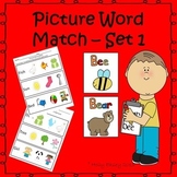 Picture Word Match for Special Education, Autism or Early 