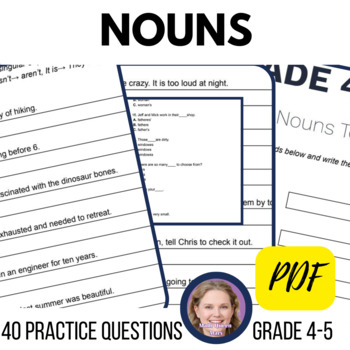 noun worksheets for 4th teaching resources teachers pay teachers