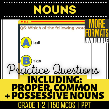 Preview of Noun PowerPoints | Common Proper Collective Compound Plurals | 1st-2nd Grade