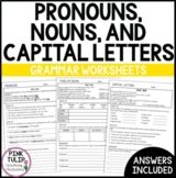 Nouns, Pronouns, and Capital Letters - Grammar Worksheets 