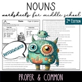 Nouns: Proper and Common - Grammar Worksheets
