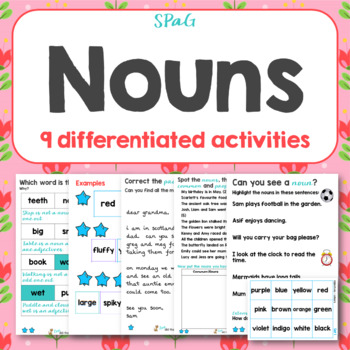 Preview of Nouns 9 mixed activities