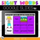 Nouns Sight Words Set 2 Mystery Picture Google Slides™