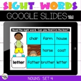 Nouns Sight Words Set 4 Mystery Picture Google Slides™
