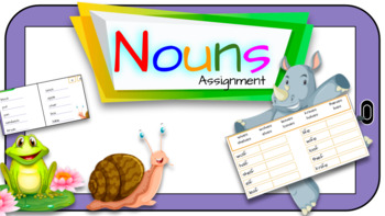 Preview of Nouns: Singular, Plural, Irregular + Assignment
