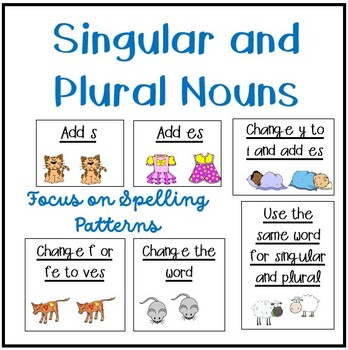 singular and plural nouns by jan lindley teachers pay teachers