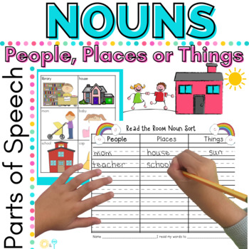 Preview of Nouns Sort | Person Place Thing | Kindergarten | First Grade Dollar Deal