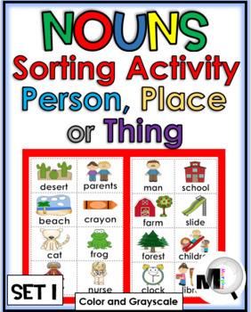 Preview of Nouns Sort with Pictures Set 1