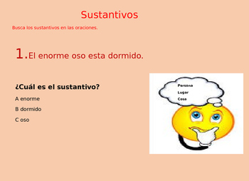 Nouns Sustantivos Powerpoint by Eli's Dual Language Resources | TPT