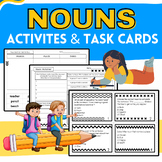 Nouns: Task Cards and Activities {Parts of Speech, Grammar