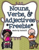 Nouns, Verbs & Adjectives *FREEBIE*