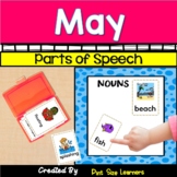 Nouns Verbs Adjectives | May Center and Worksheets | May W