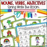 Nouns Verbs Adjectives Parts of Speech Write the Room Spri