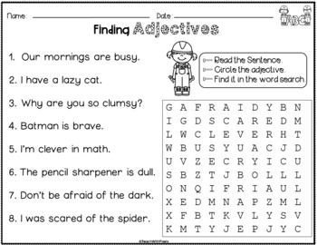 Parts of Speech Worksheets and Activities NOUNS VERBS and ...