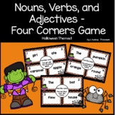Nouns, Verbs, and Adjectives Four Corners Game