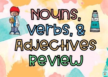 Preview of Nouns, Verbs, and Adjectives Review