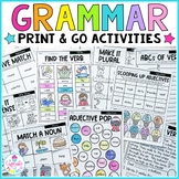 Nouns, Verbs, and Adjectives Worksheets | Grammar Print an