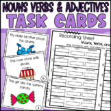 Nouns, Verbs, and Adjectives Task Cards: Parts of Speech Activity