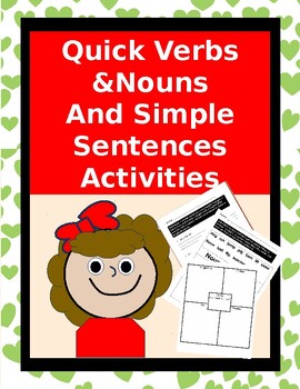 Preview of Nouns, Verbs, and Simple Sentences