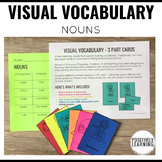 Nouns 3 Part Cards | Low Prep Grammar Centers