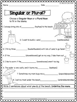 Nouns - 1st Grade by Frogs Fairies and Lesson Plans | TpT