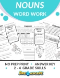 Nouns Word Work - Grades 2-4