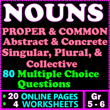 worksheet about nouns grade 5