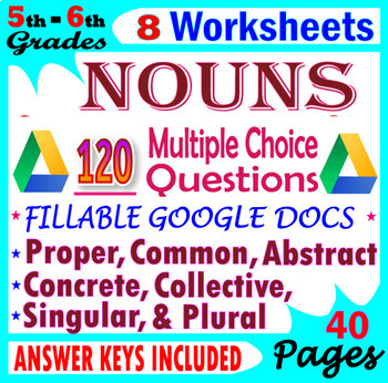 worksheet about nouns grade 5