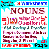 Nouns Worksheets: Common and Proper Nouns. practice & Revi