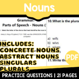 Nouns Worksheets: Concrete, Abstract, Compound and Collective Practice Questions