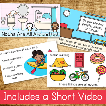 Nouns Writing Activity by Tip-Top Printables | TPT